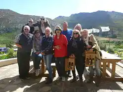 Trail group photo with Sue